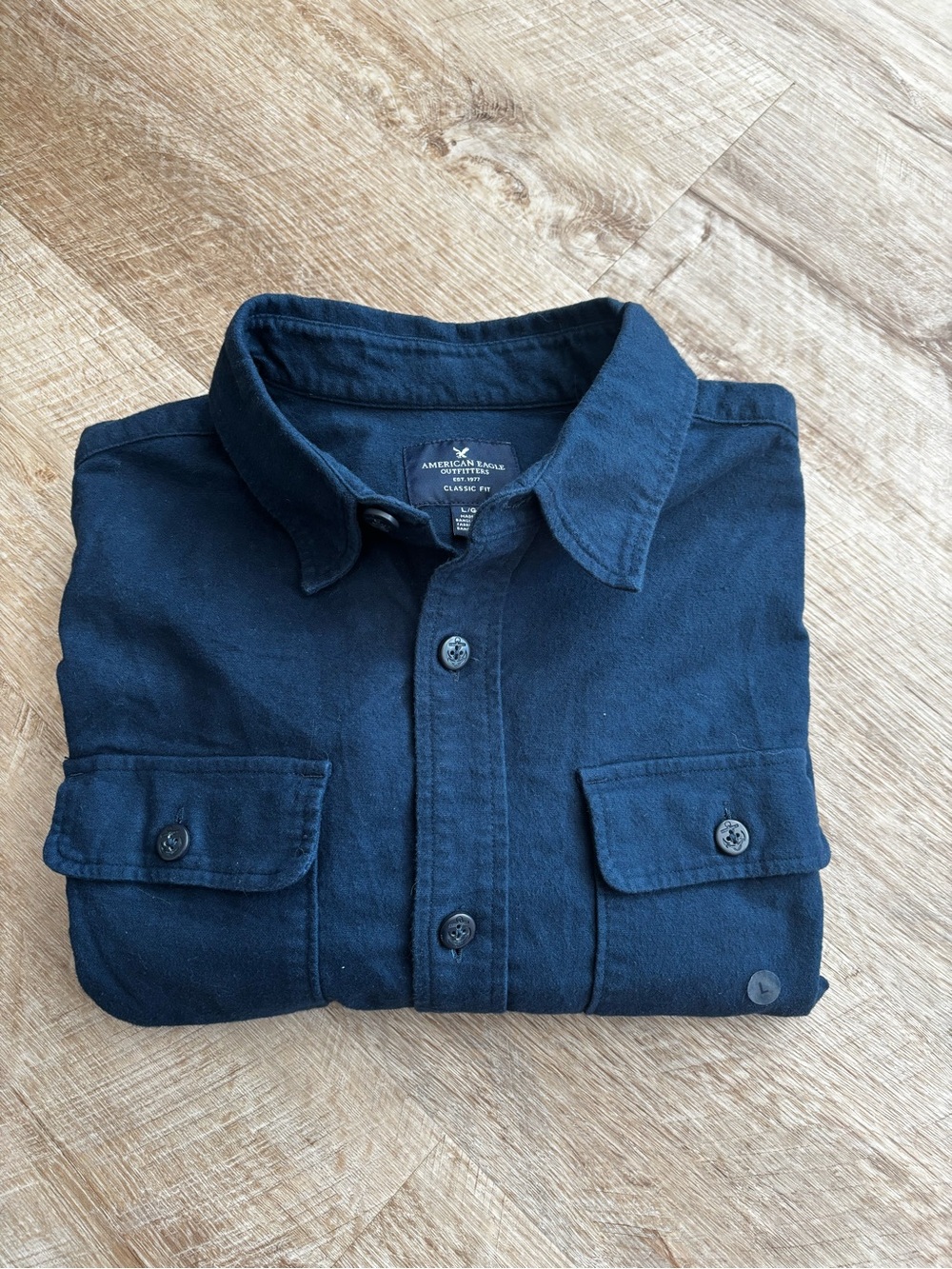 American Eagle Outfitters Navy Lightweight Shirt Jacket